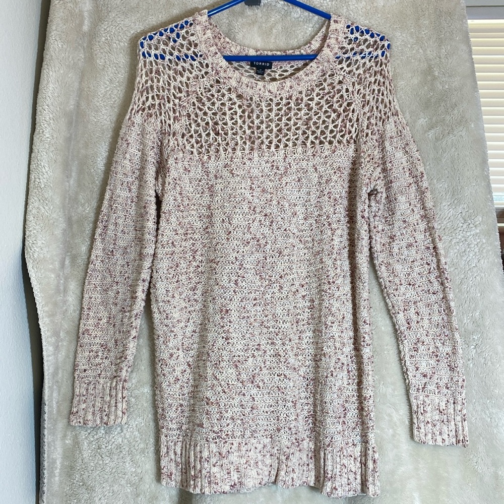 Torrid Open Knit Sweater size 2